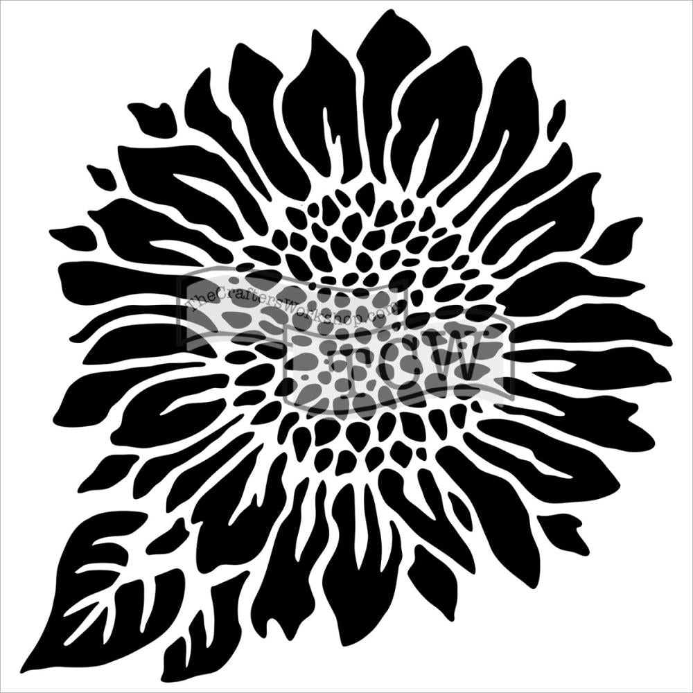 Crafters Workshop Template 6X6 - Joyful Sunflower