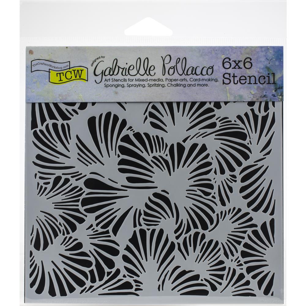 Crafter's Workshop Template 6X6 -  Lush Petals