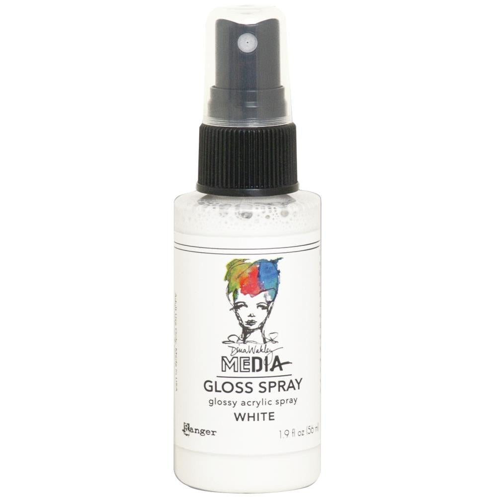 Dina Wakley Media Gloss Sprays - White