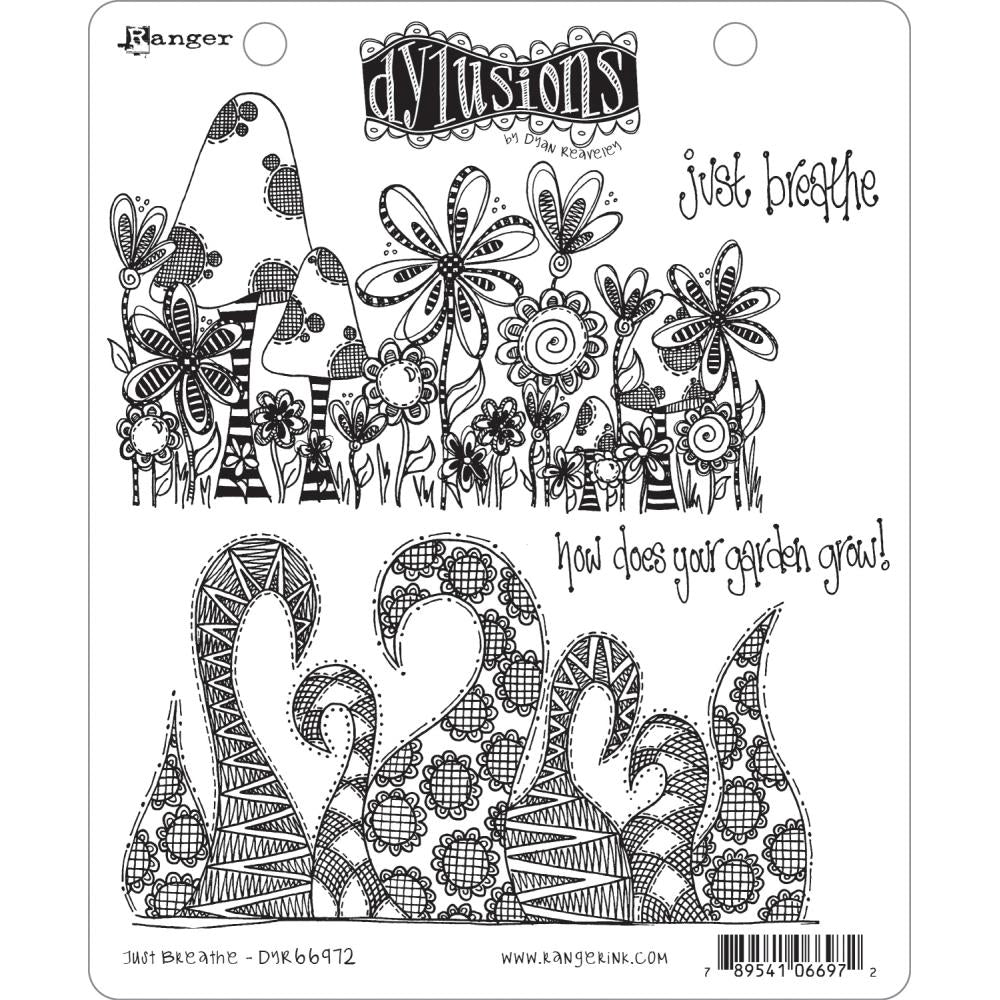 Dyan Reaveleys Dylusions Cling Stamp Collections - Just Breathe