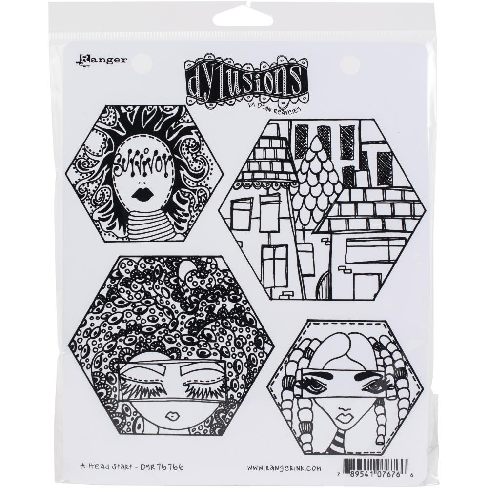 Dyan Reaveley's Dylusions Cling Stamp Collections - A Head Start