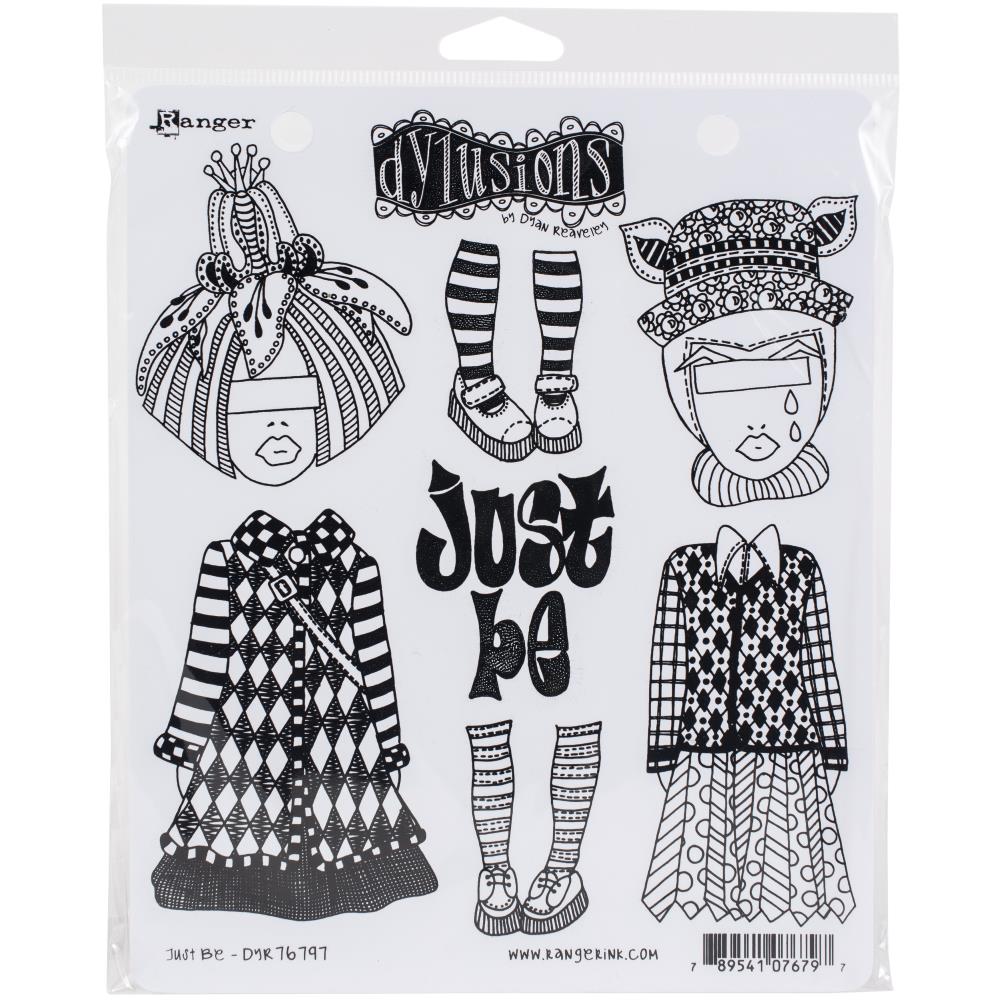 Dyan Reaveley's Dylusions Cling Stamp Collections - Just Be