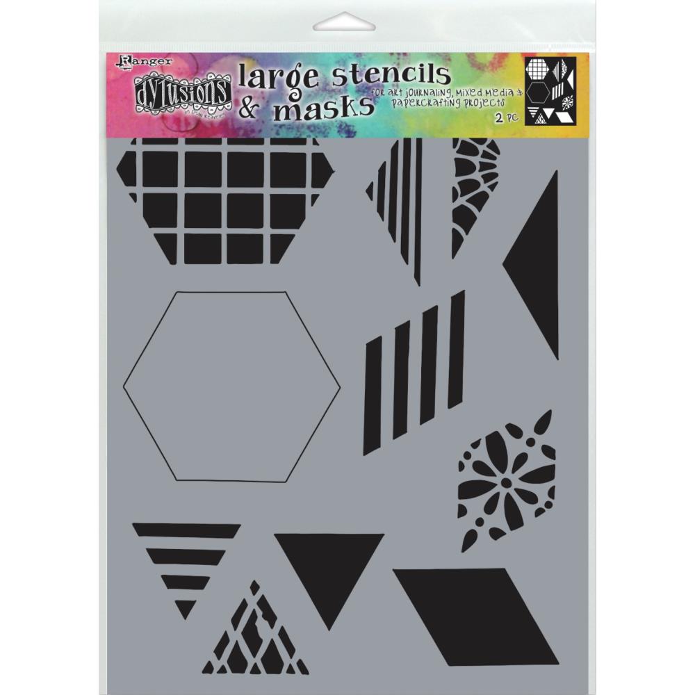 Dyan Reaveley's Dylusions Stencils 9 x 12 - 2" Quilt