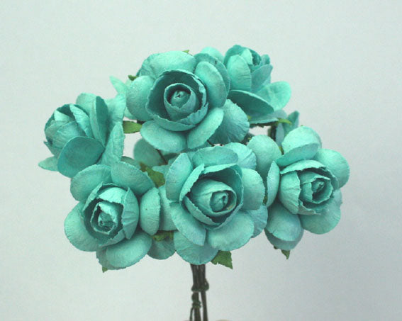 Roses 3cm Turquoise