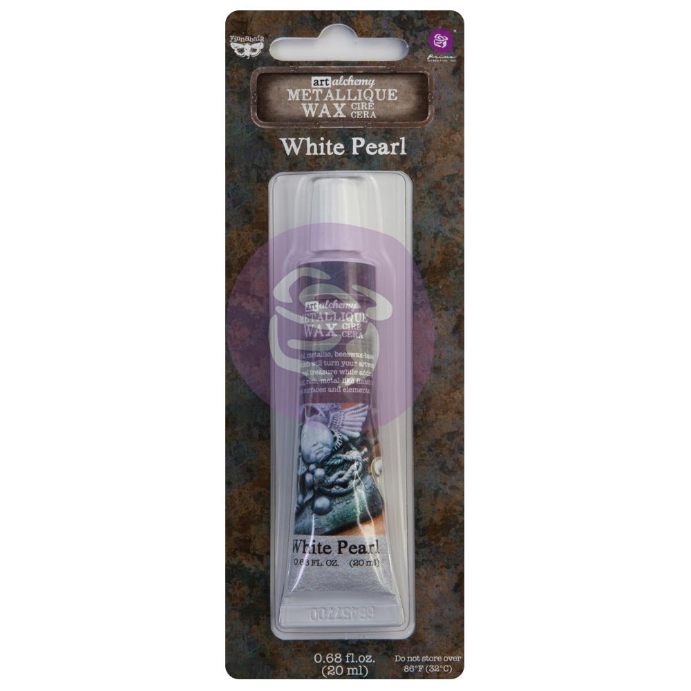 Finnabair Art Alchemy Metallique Wax - White Pearl
