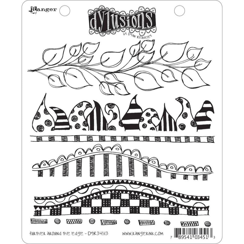Dyan Reaveley's Dylusions Cling Stamp Collections - Further Around The Edge