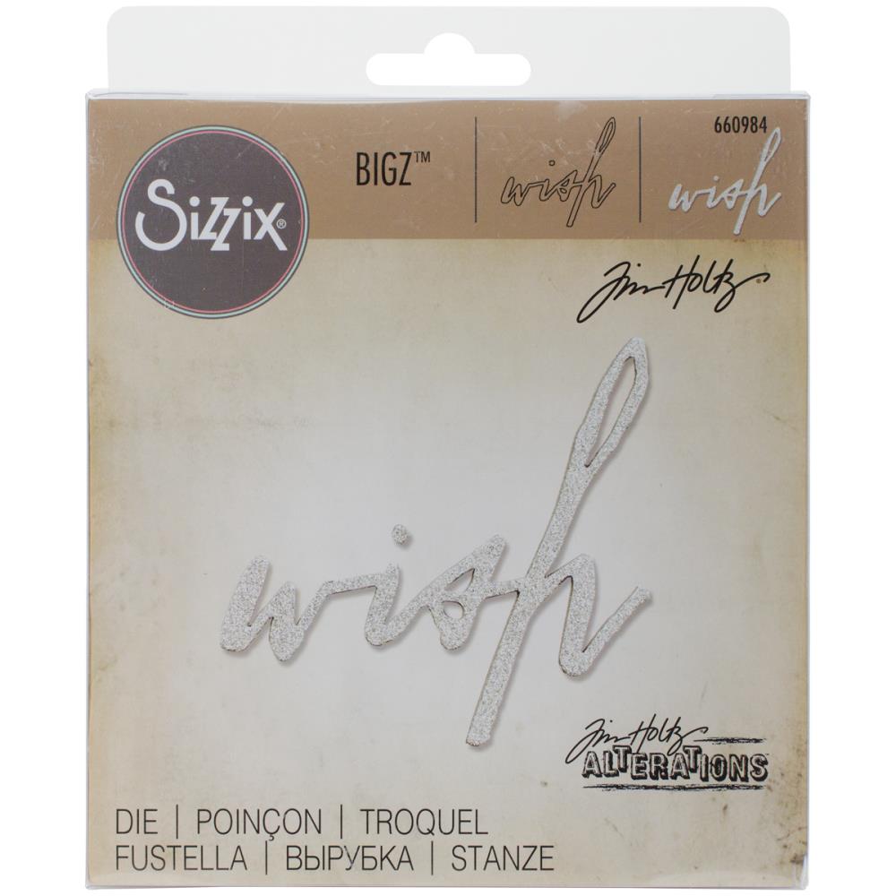 Sizzix Bigz Die By Tim Holtz- Handwritten Wish
