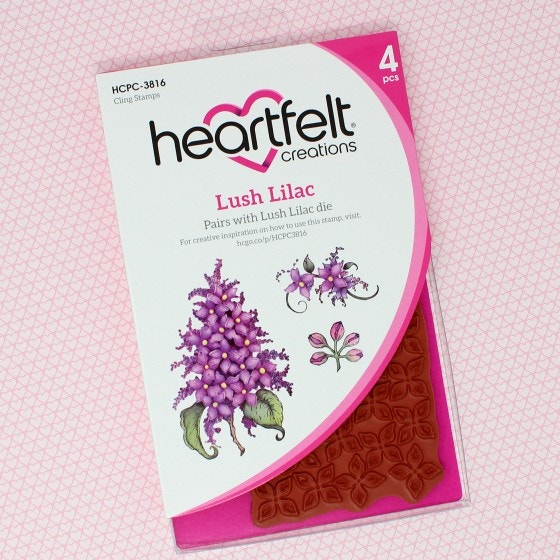 Heartfelt Creations - Lush Lilac Cling Stamp Set