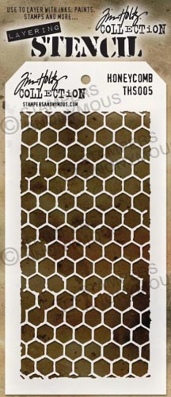Tim Holtz - Layering Stencil - Honeycomb