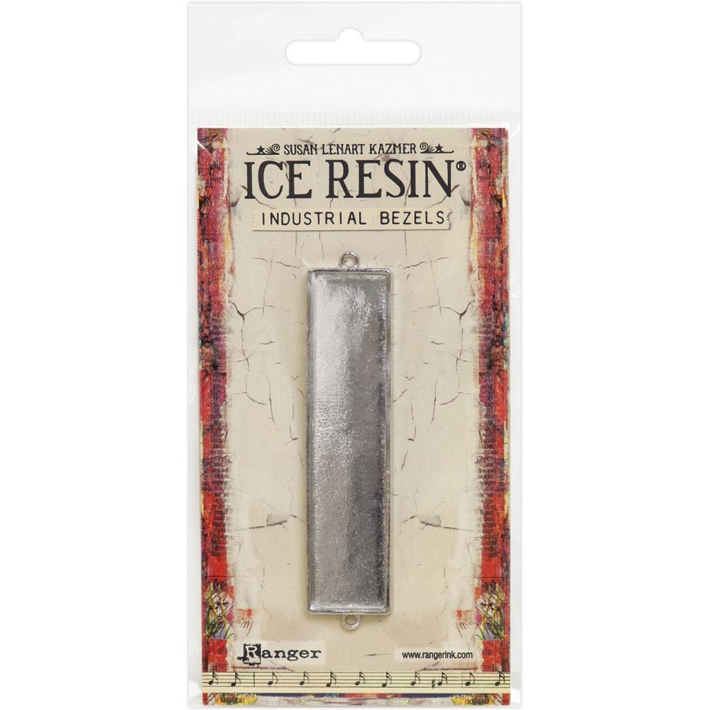 Ice Resin Industrial Bezel Collection - Sterling Rectangle - Large