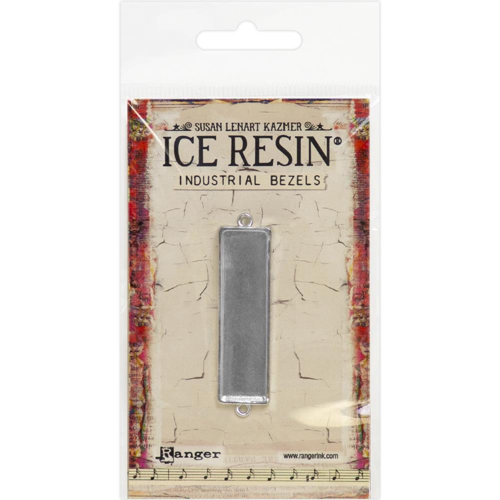 Ice Resin Industrial Bezel Collection - Sterling Rectangle - Medium
