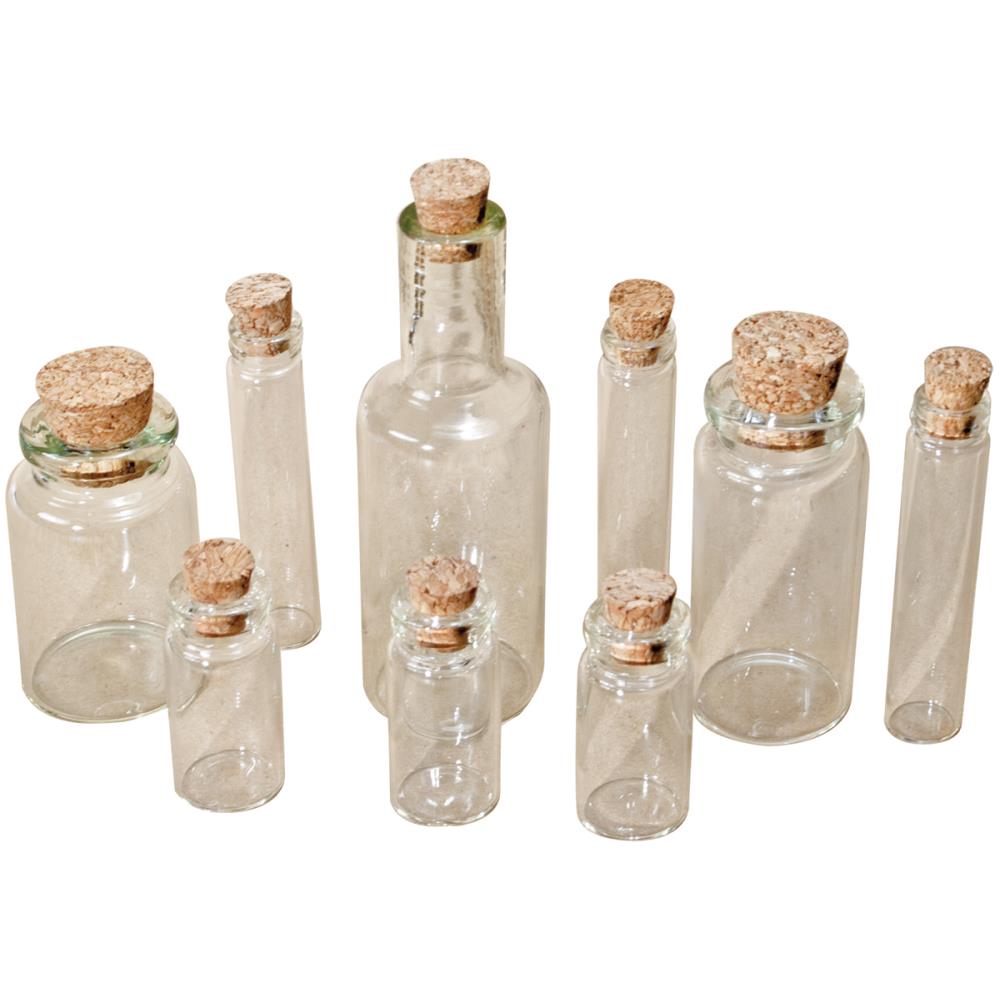 Idea-Ology Corked Glass Vials