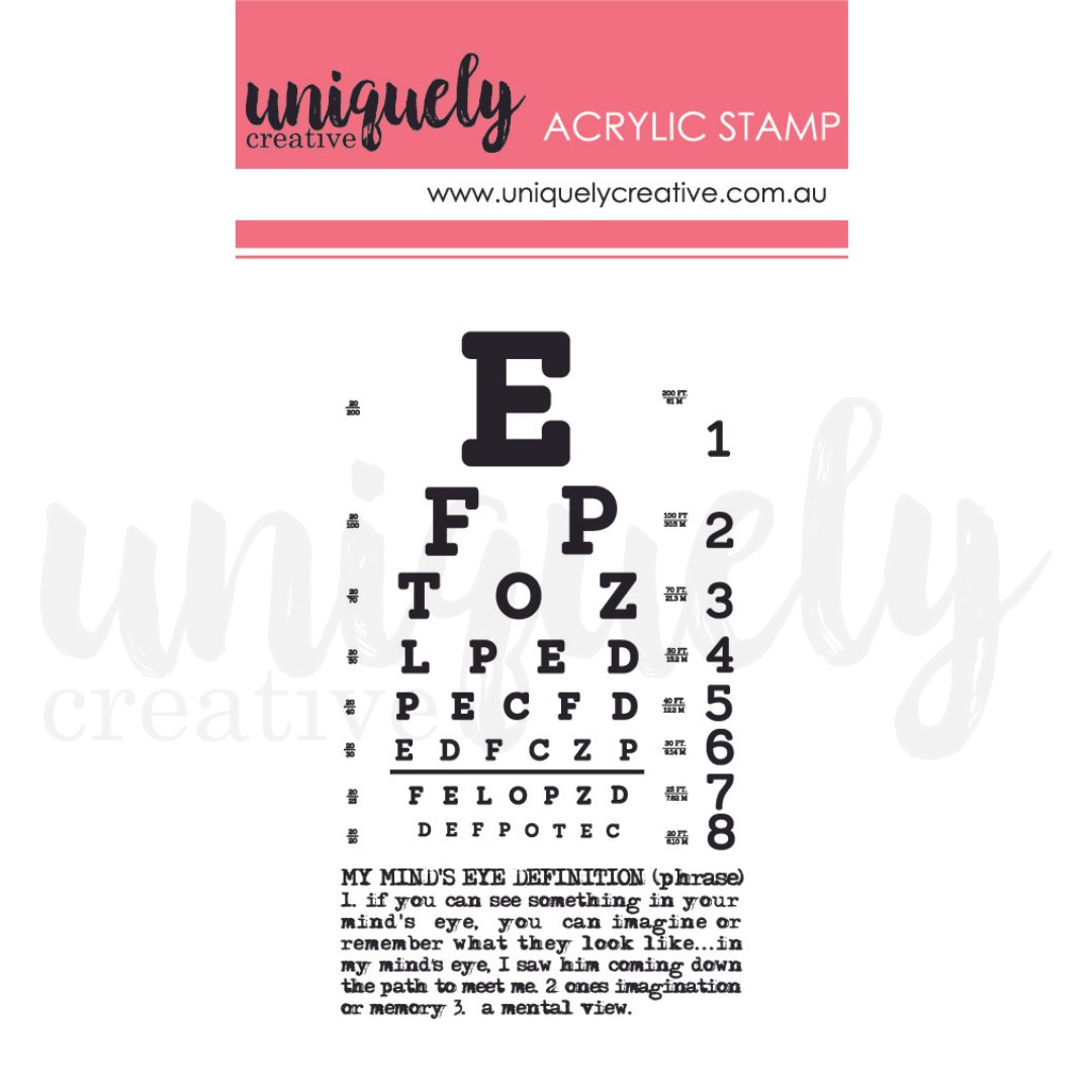 Uniquely Creative - In My Mind's Eye Mark Making Mini Stamp - Acrylic Stamp