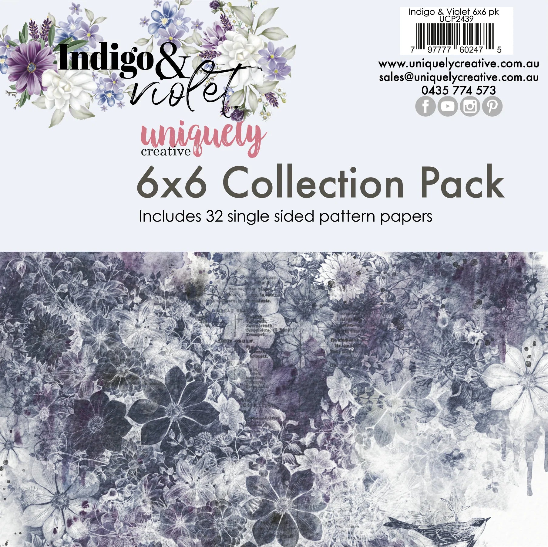 Uniquely Creative - 6x6 Collection Pack Mini - Indigo & Violet