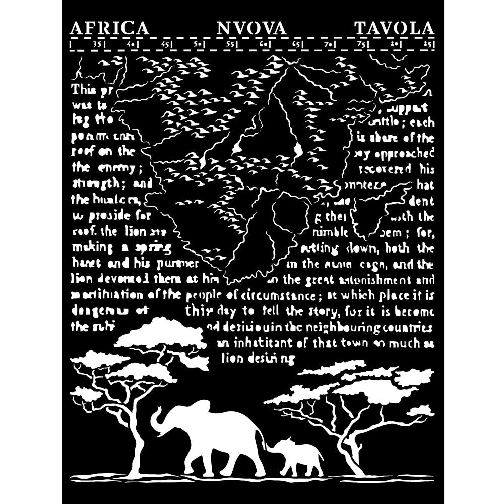 Stamperia Media Stencil - Savana Africa