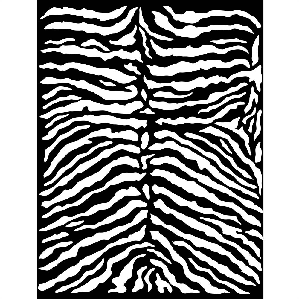 Stamperia Media Stencil - Savana Zebra Pattern