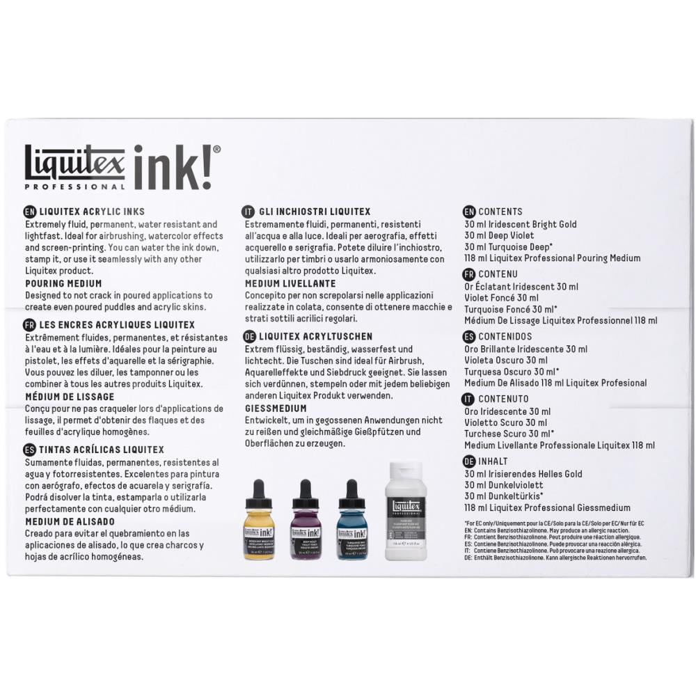 Liquitex Professional Ink - Pouring Technique Set - Deep Colors