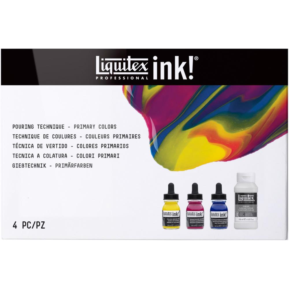 Liquitex Professional Ink - Pouring Technique Set - Primary Colors
