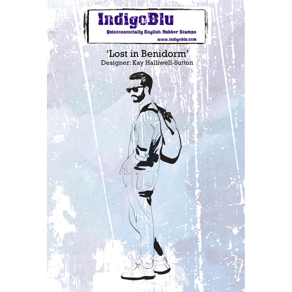 IndigoBlu Cling Mounted Stamp- Lost In Benidom