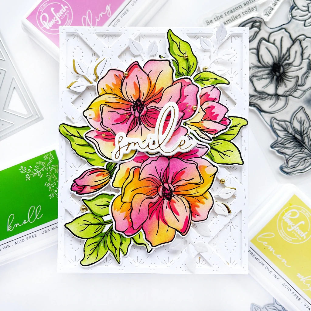 Pinkfresh Studio Stencils - Magnolia Layering