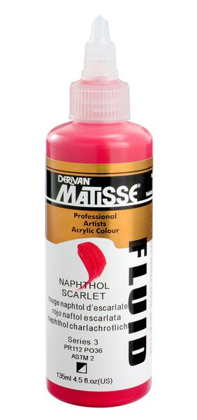 Matisse Fluid - 135ml S3 - Napthol Scarlet