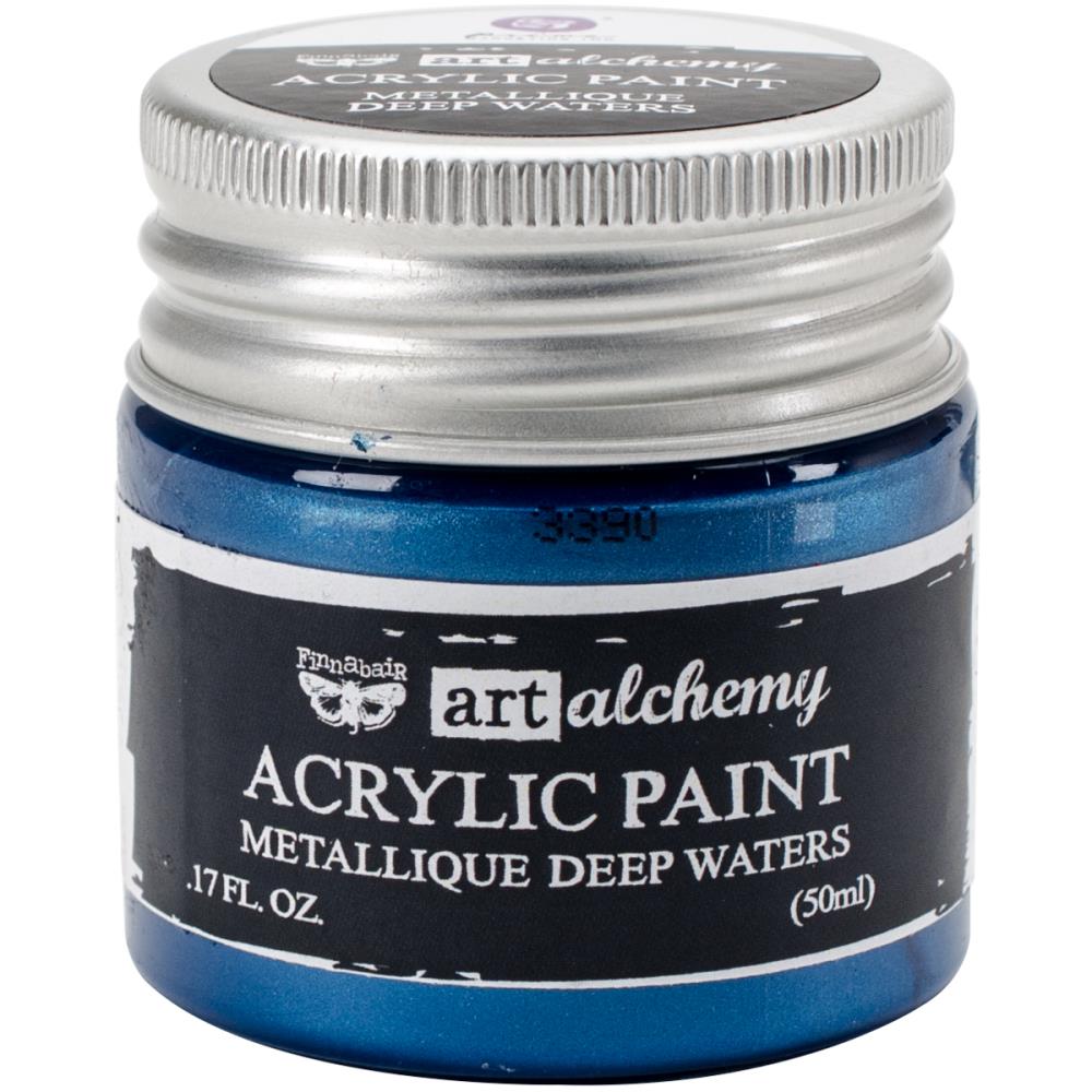 Finnabair Art Alchemy Acrylic Paint - Metallique Deep Waters