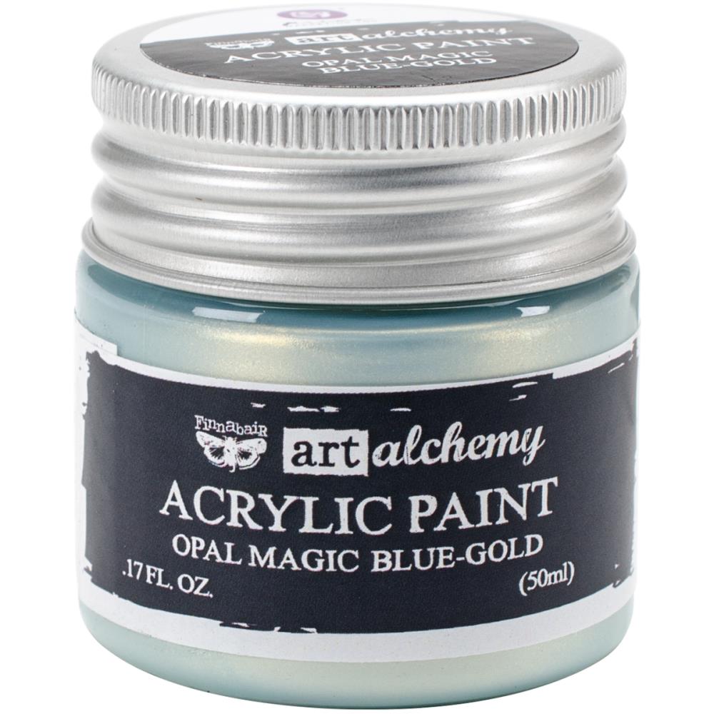 Finnabair Art Alchemy Acrylic Paint - Opal Magic Blue-Gold