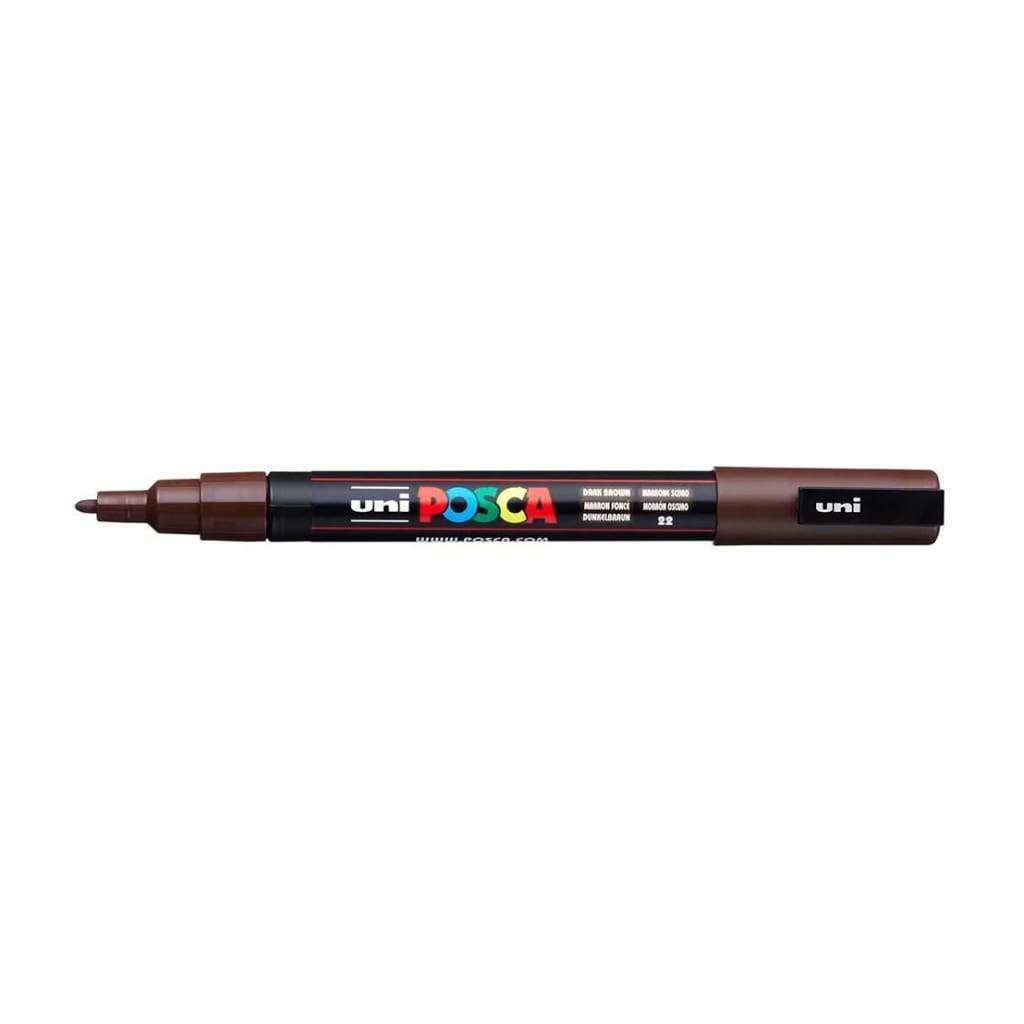 POSCA 3M Fine Bullet Tip Pen - Dark Brown
