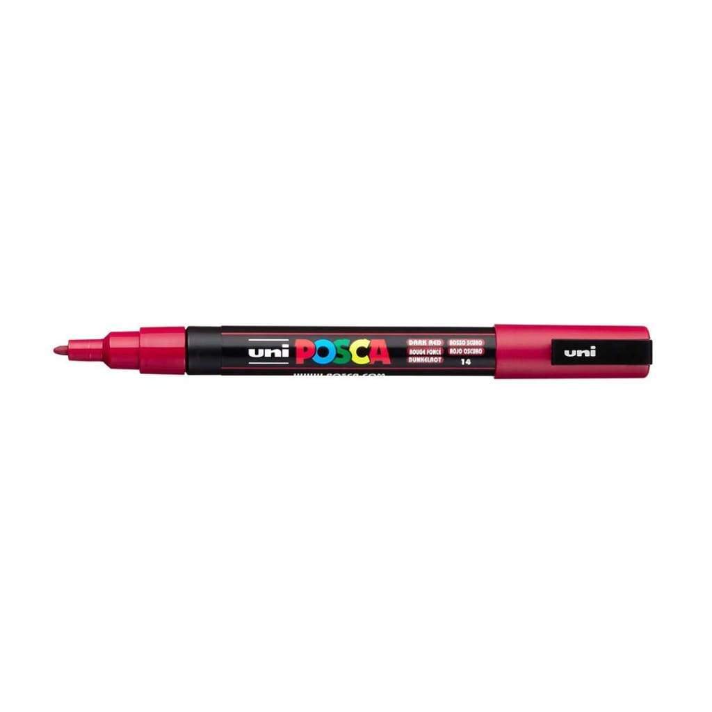 POSCA 3M Fine Bullet Tip Pen - Dark Red