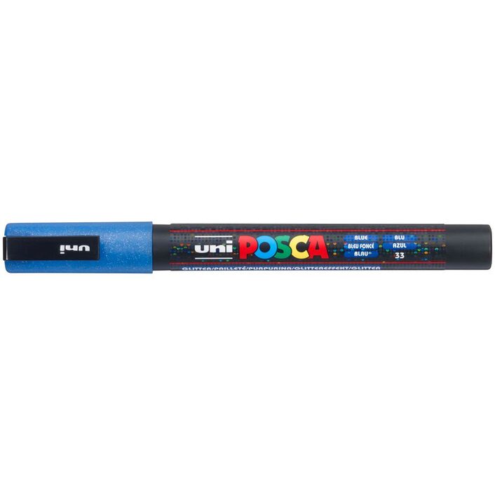 POSCA 3M Fine Bullet Tip Pen - Glitter Blue