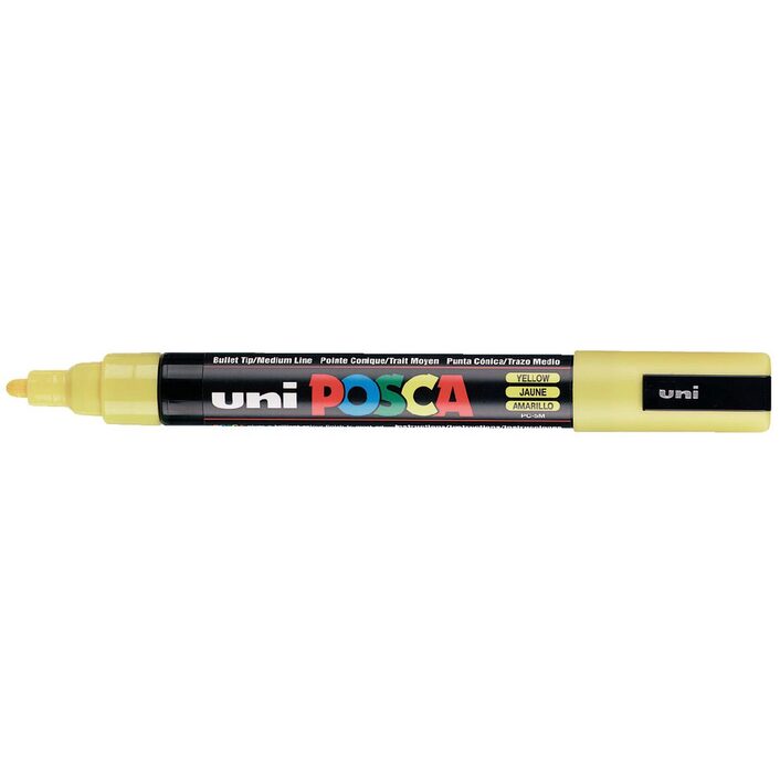 POSCA 3M Fine Bullet Tip Pen - Glitter Yellow