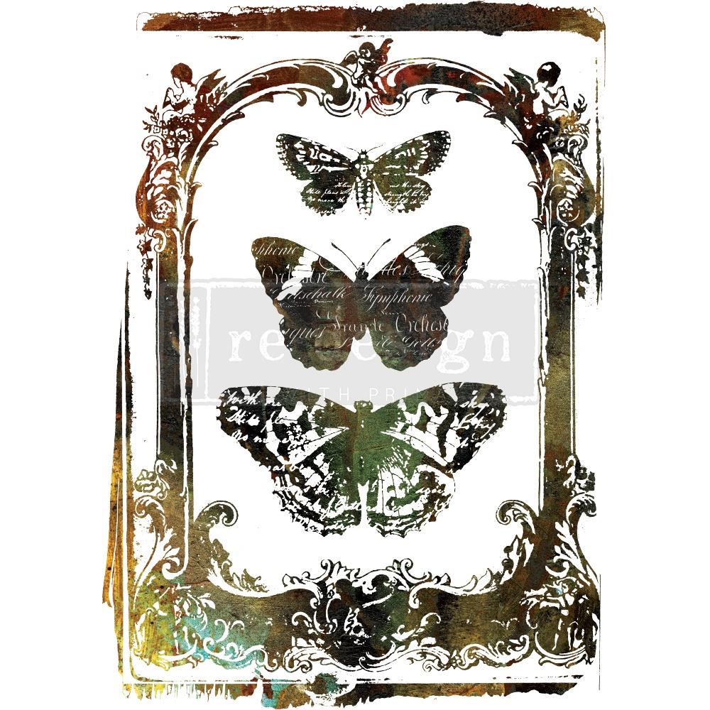Prima Re-Design Decor Transfer - Butterfly Frame
