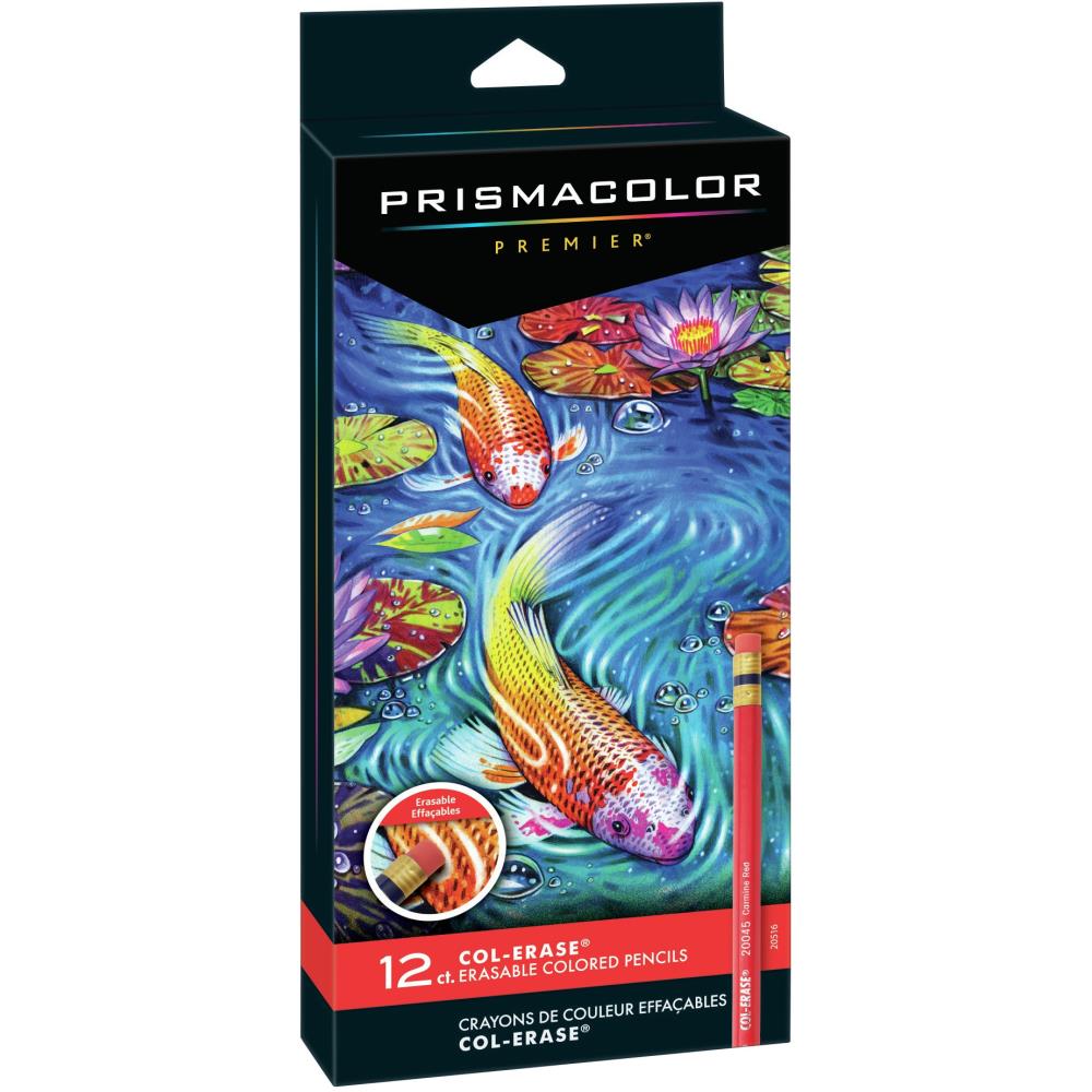 Prismacolor Col-Erase Erasable Colored Pencils - 12 Pack