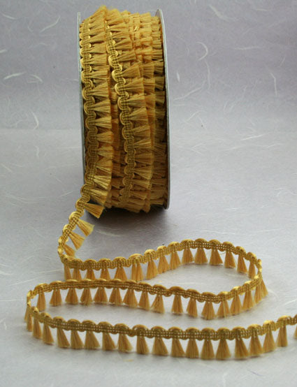 Mini Tassel Ribbon 15mm 'Gold'