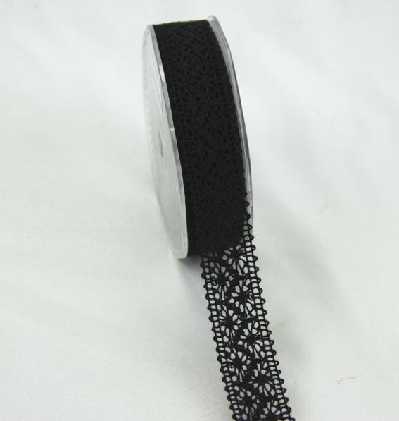 Lace Ribbon 22mm - Black