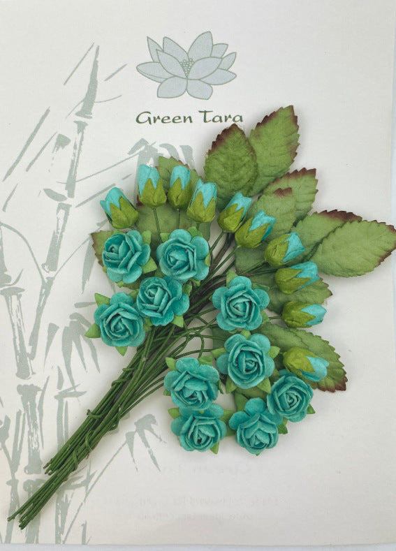 Rose and Rosebud Pack - Turquoise