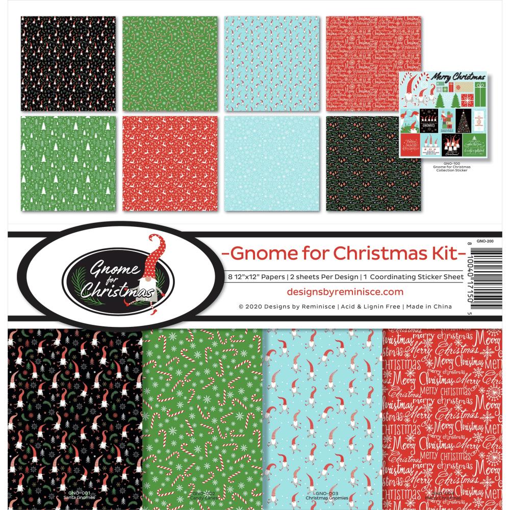 Reminisce Collection Kit - 12X12 - Gnome For Christmas