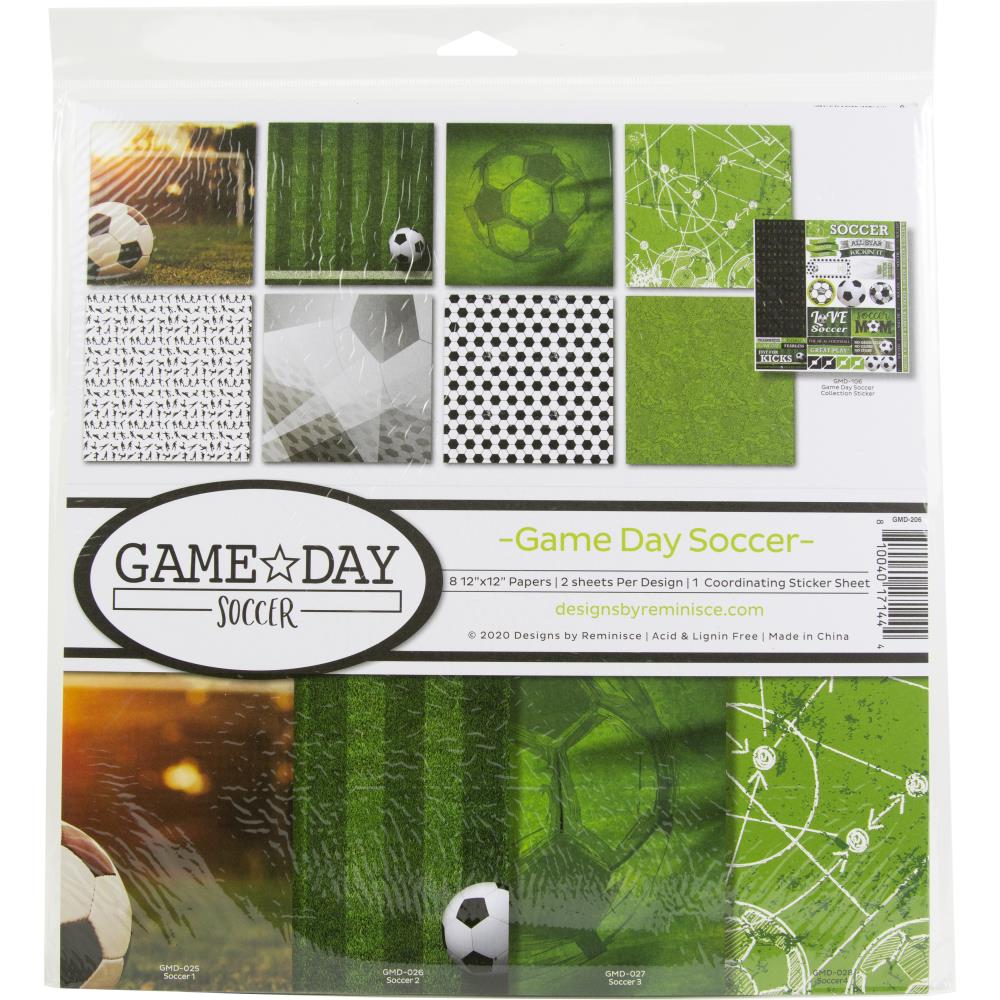 Reminisce Collection Kit 12X12 - Game Day Soccer