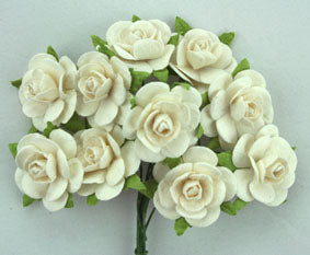 Roses 2cm - White