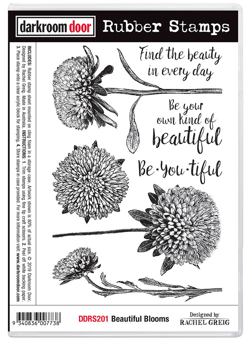Rubber Stamp Set - Beautiful Blooms