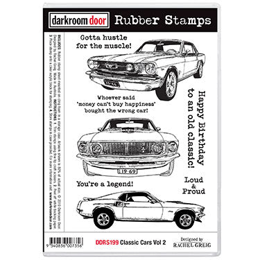 Rubber Stamp Set - Classic Cars Vol 2