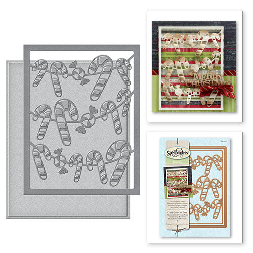 Spellbinders- Candy Canes Card Front- S4-556
