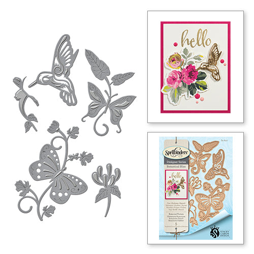 Spellbinders- Shapeabilities Stacey Caron Botanical Bliss Botanical Flutters Etched Dies- S4-640