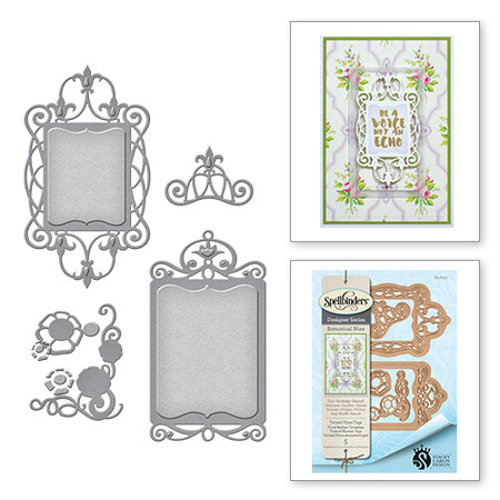 Spellbinders- Shapeabilities Stacey Caron Botanical Bliss Twisted Floral Tags Etched Dies- S4-642
