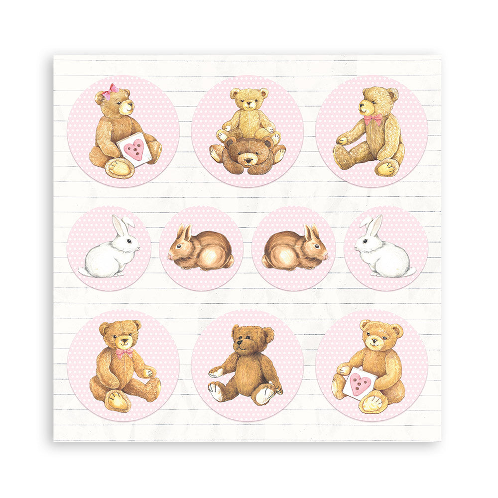 Stamperia Double-Sided Paper Pad - 12x12 - Babydream Pink