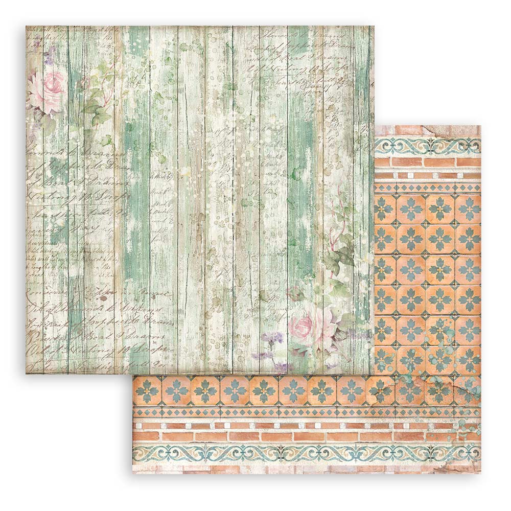 Stamperia Maxi Backgrounds Selection Double-Sided Paper Pad - 12x12 - Casa Granada