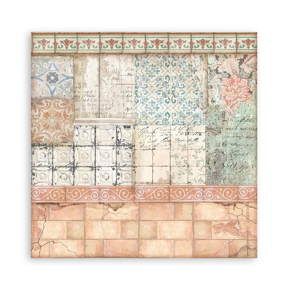 Stamperia Double-Sided Paper Pad - 8x8 - Casa Granada