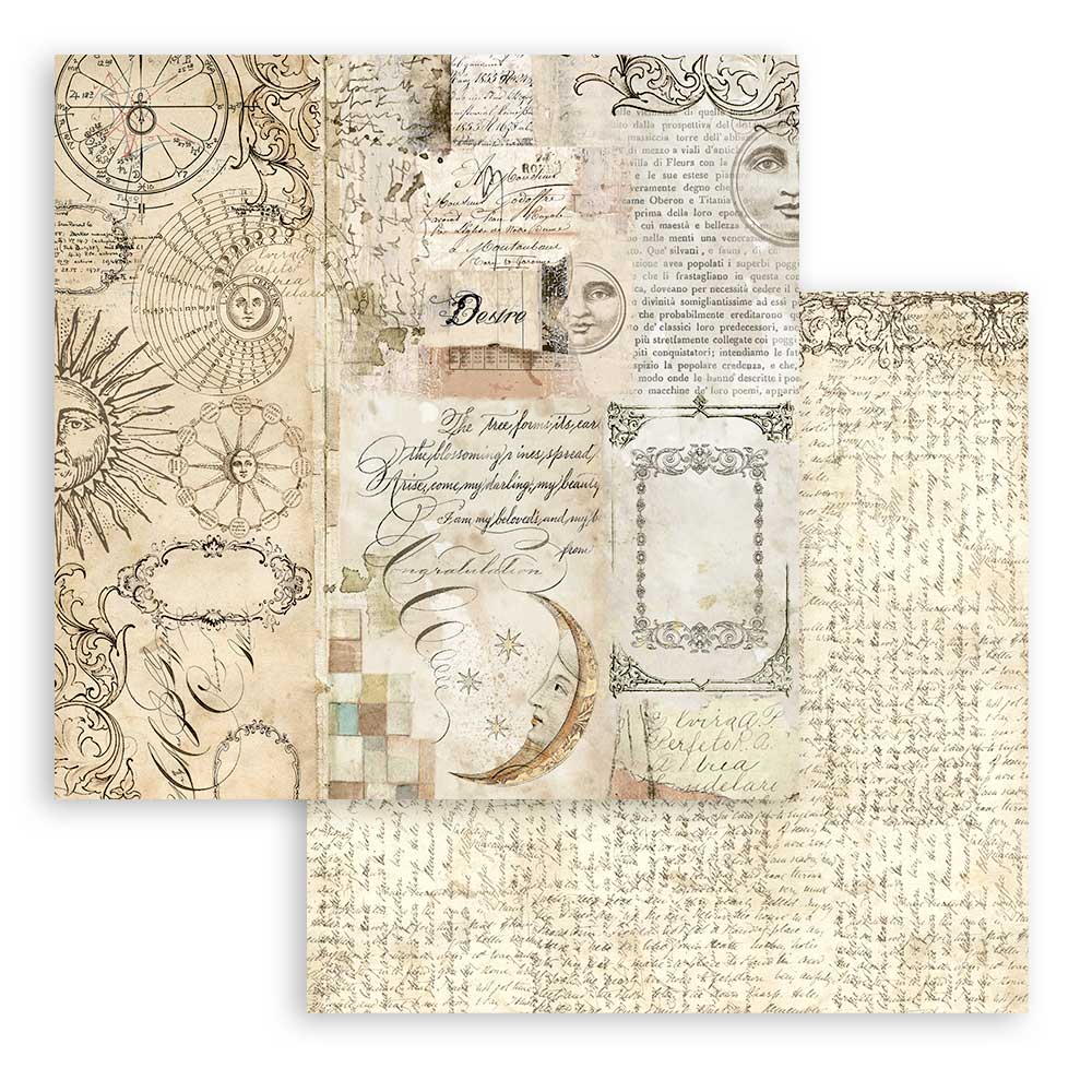 Stamperia Double-Sided Paper Pad - 8x8 - Alchemy