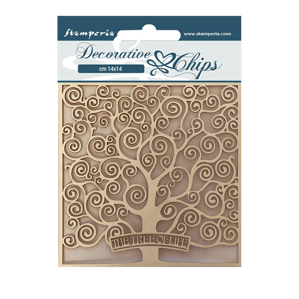 Stamperia Decorative Chips - KLIMT THE TREE OF LIFE