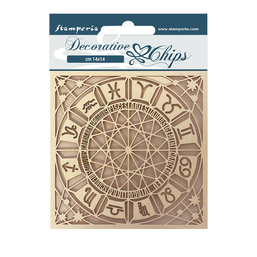 Stamperia Decorative Chips - Alchemy - Astrology